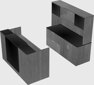 Comptoir d'accueil modulable