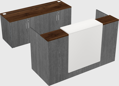 Comptoir d'accueil modulable