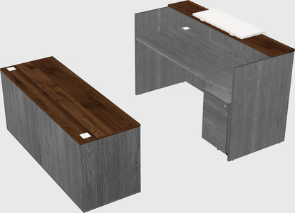 Comptoir d'accueil modulable