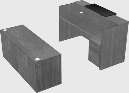 Comptoir d'accueil modulable