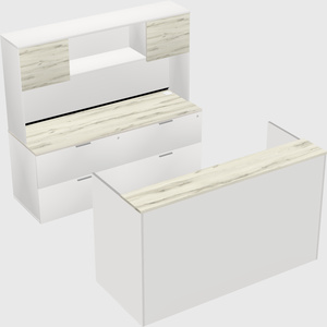 Comptoir d'accueil modulable