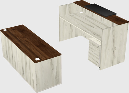 Comptoir d'accueil modulable