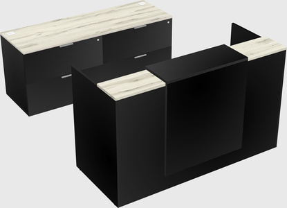 Comptoir d'accueil modulable