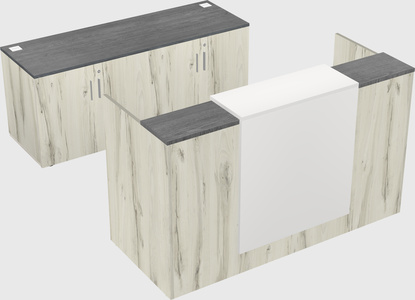 Comptoir d'accueil modulable
