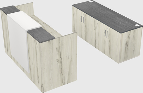 Comptoir d'accueil modulable