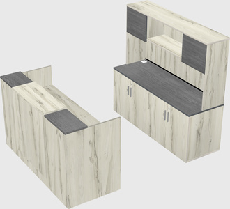 Comptoir d'accueil modulable