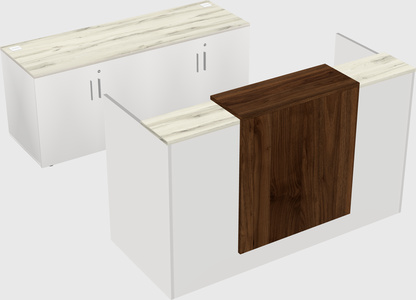 Comptoir d'accueil modulable