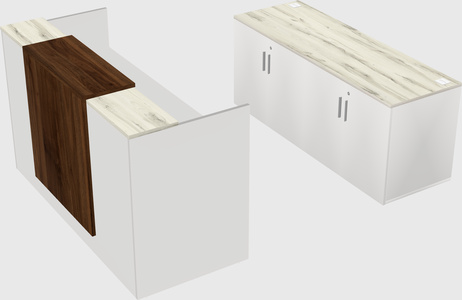 Comptoir d'accueil modulable