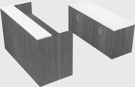 Comptoir d'accueil modulable