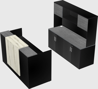 Comptoir d'accueil modulable