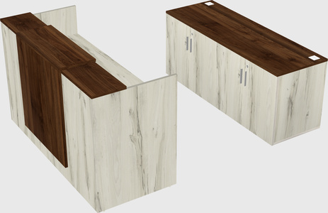 Comptoir d'accueil modulable