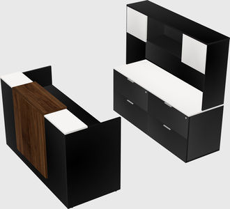 Comptoir d'accueil modulable