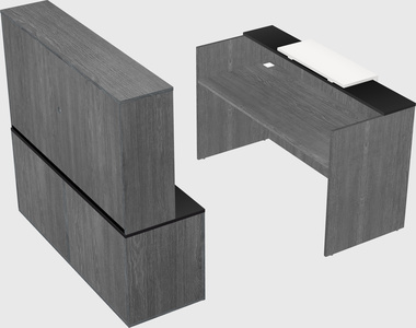 Comptoir d'accueil modulable