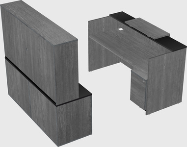 Comptoir d'accueil modulable