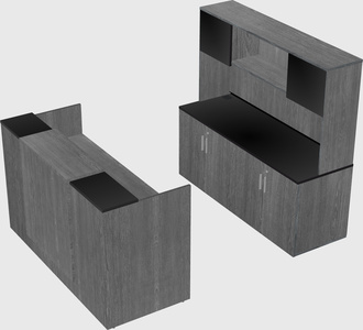 Comptoir d'accueil modulable