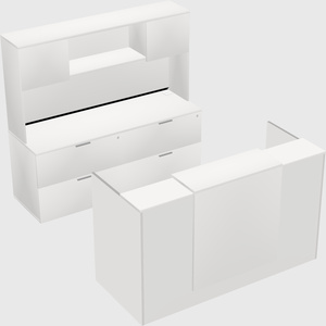 Comptoir d'accueil modulable