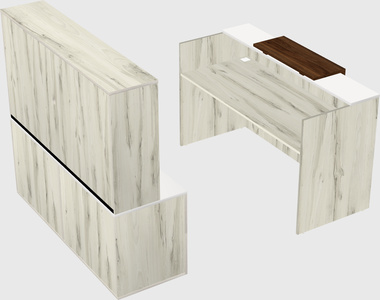 Modular reception desk