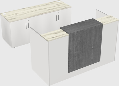 Comptoir d'accueil modulable
