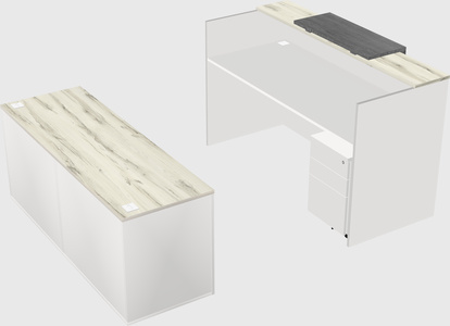 Comptoir d'accueil modulable