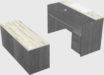 Comptoir d'accueil modulable