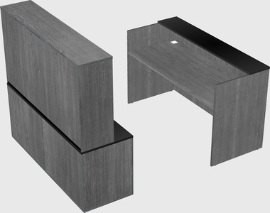 Comptoir d'accueil modulable