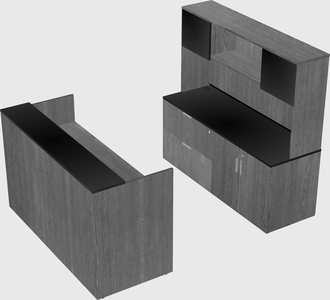 Comptoir d'accueil modulable