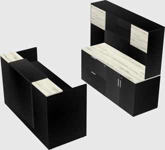 Comptoir d'accueil modulable