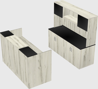 Comptoir d'accueil modulable