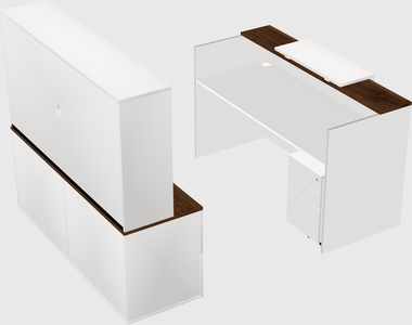 Comptoir d'accueil modulable