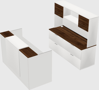 Comptoir d'accueil modulable