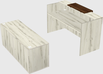 Comptoir d'accueil modulable