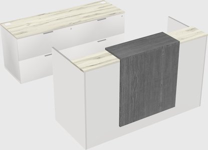 Comptoir d'accueil modulable