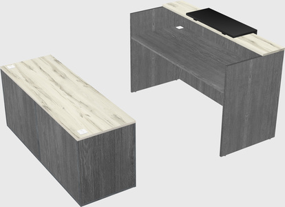 Comptoir d'accueil modulable