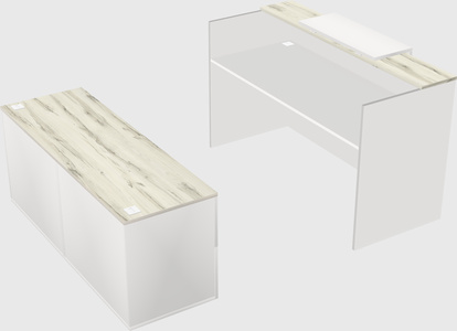Comptoir d'accueil modulable