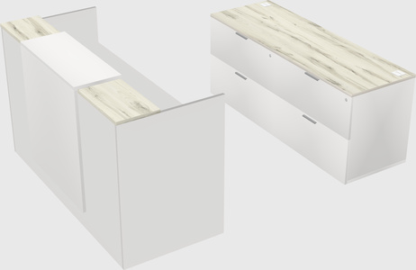 Comptoir d'accueil modulable