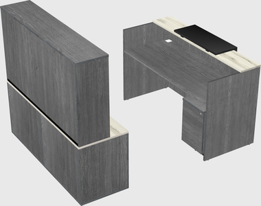 Comptoir d'accueil modulable