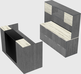 Comptoir d'accueil modulable