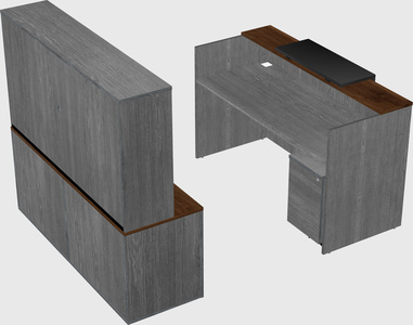 Comptoir d'accueil modulable