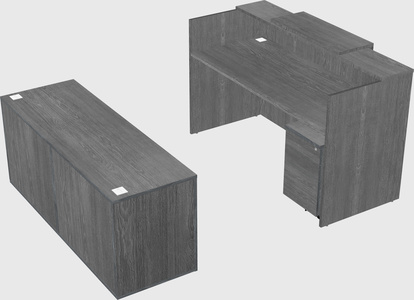 Comptoir d'accueil modulable