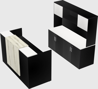 Comptoir d'accueil modulable