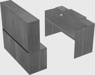 Comptoir d'accueil modulable