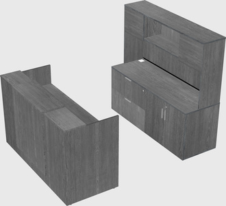 Comptoir d'accueil modulable