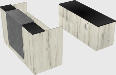 Comptoir d'accueil modulable
