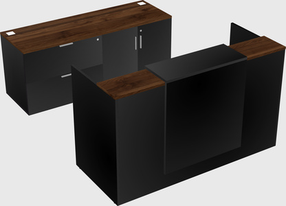 Comptoir d'accueil modulable