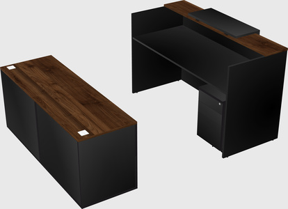 Comptoir d'accueil modulable