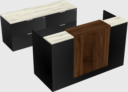 Comptoir d'accueil modulable