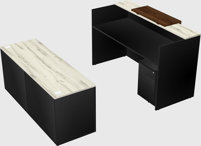 Comptoir d'accueil modulable