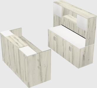 Comptoir d'accueil modulable