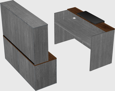 Comptoir d'accueil modulable