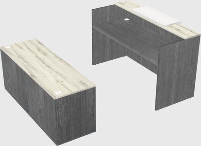 Comptoir d'accueil modulable